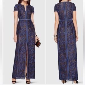 BCBGMaxAzria Navy Lace Maxi Dress